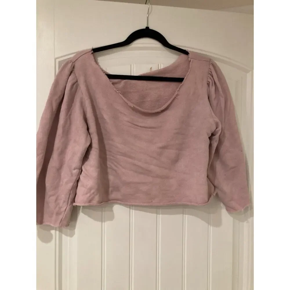 loveshackfancy top small lilac 3/4 Sleeve Puff Sleeve Scoopneck Pink Lavender